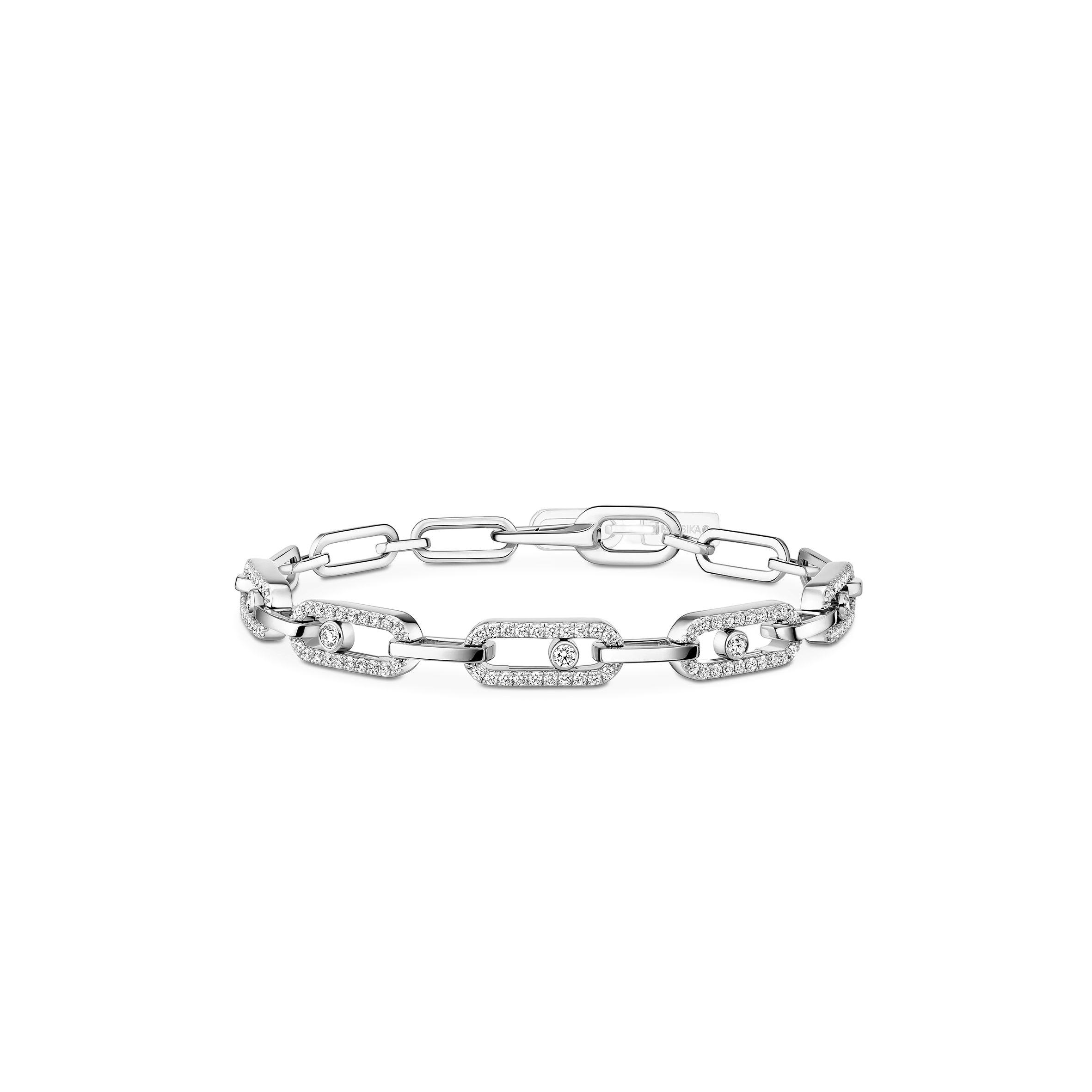 MESSIKA MOVE LINK BRACELET WHITE GOLD DIAMOND BRACELET 12187-WG MESSIKA MOVE LINK BRACELET WHITE GOLD DIAMOND BRACELET 12187-WG